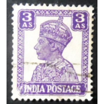 Imagem similar à do selo postal da Índia de 1941 King George VI 3