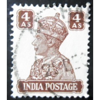 Imagem similar à do selo postal da Índia de 1941 King George VI 4