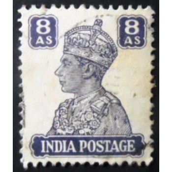 Imagem similar à do selo postal da Índia de 1941 King George VI 8