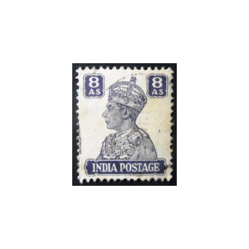 Imagem similar à do selo postal da Índia de 1941 King George VI 8