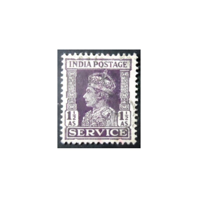 Imagem similar à do selo postal da Índia de 1942 King George VI 1½