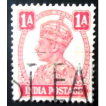 Imagem similar à do selo postal da Índia de 1943 King George VI 1