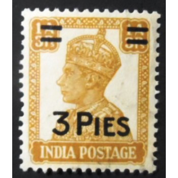 Selo postal da Índia de 1943 King George VI 3