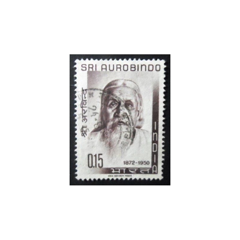 Selo postal da Índia de 1964 Sri Aurobindo Ghose