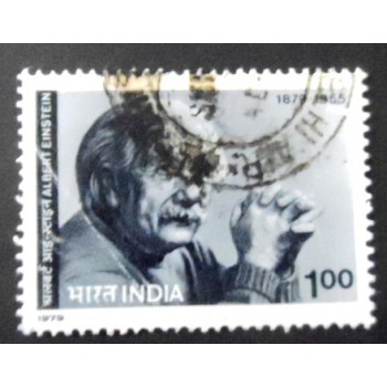 Selo postal da Índia de 1979 Albert Einstein