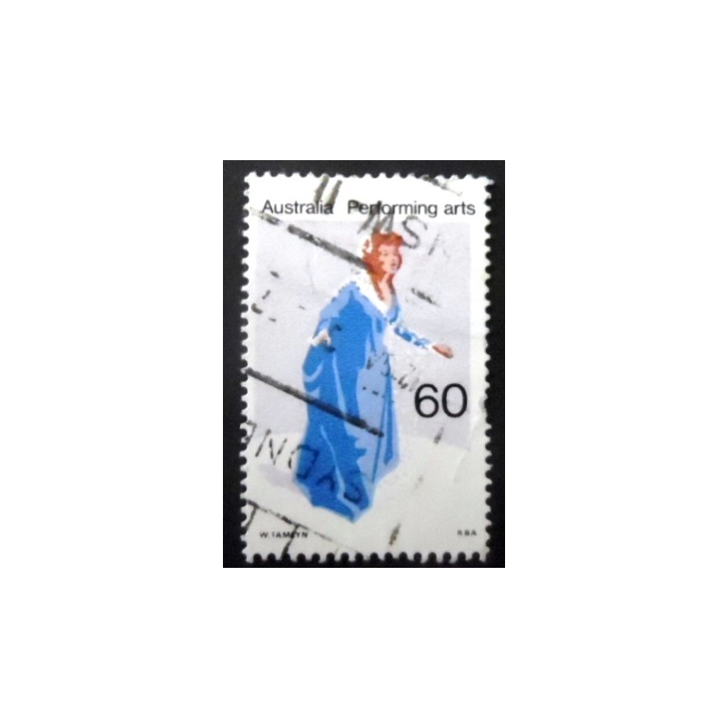 Imagem similar á do selo postal da Austrália de 1977 Performing Arts Opera