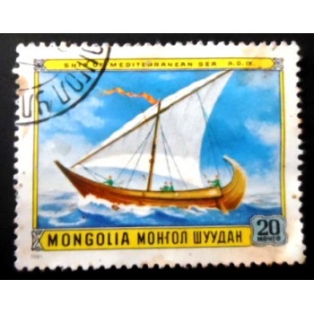 Selo postal da mongólia de 1981 Mediterranean