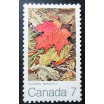 Selo postal do Canadá de 1971 Autumn