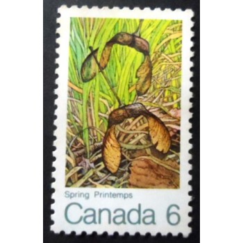 Selo postal do Canadá de 1971 Spring