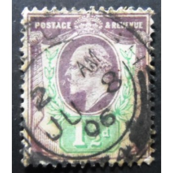 Selo postal do Reino Unido de 1911 King Edward VII 1½