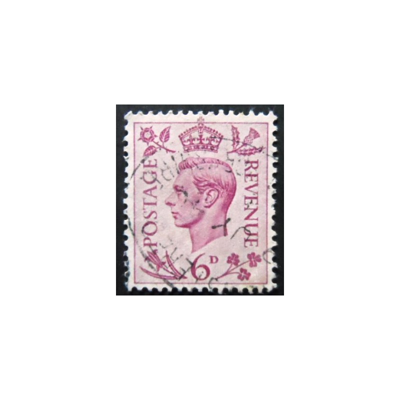 Selo postal do Reino Unido de 1939 King George VI 6