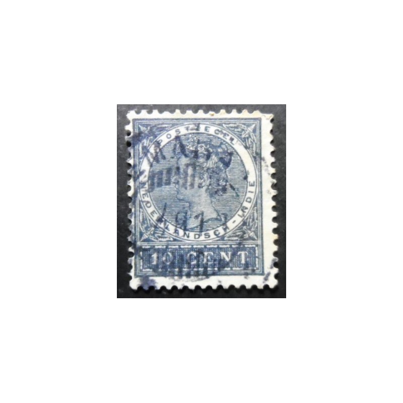 Selo postal Índias Holandesas de 1902 Queen Wilhelmina 10