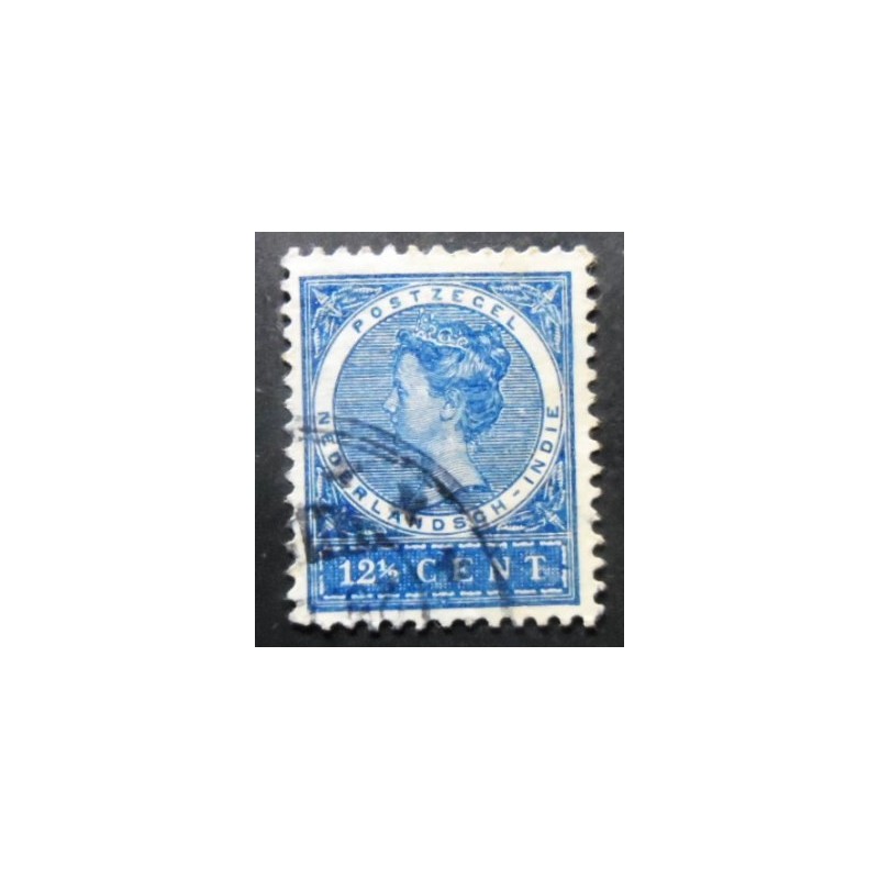 Selo postal Índias Holandesas de 1902 Queen Wilhelmina 12½