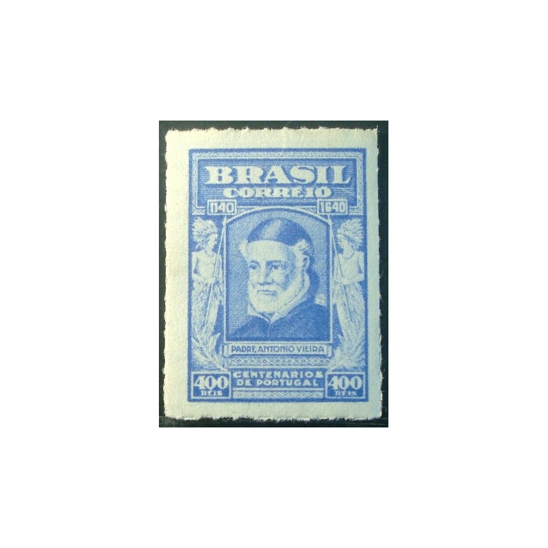 Selo postal do Brasil de 1941 Padre Antonio Vieira P M