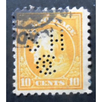 Selo postal dos Estados Unidos de 1912 Benjamin Franklin 10