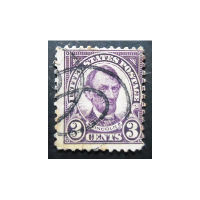 Selo postal dos Estados Unidos de 1927 Abraham Lincol