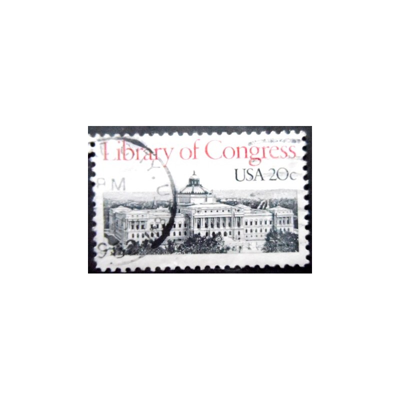 Selo postal dos Estados Unidos de 1982 Library of Congress
