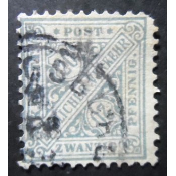 Selo de Württemberg de 1881 Official stamp for state authorities 20