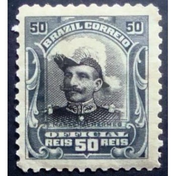 Selo postal Oficial do Brasil de 1913 Hermes da Fonseca 50 N