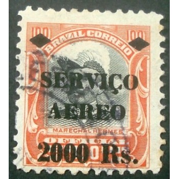 Selo postal do Brasil de 1927 Hermes da Fonseca A 9
