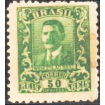 Selo postal do Brasil de 1919  Wenceslau Braz 50 N