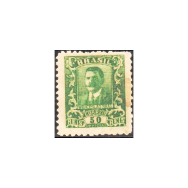 Selo postal do Brasil de 1919  Wenceslau Braz 50 N