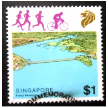Selo postal de Singapura de 1987 Kranji Reservoir