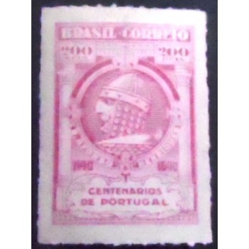Imagem do selo postal do Brasil de 1940 Rei Alfonso Henriques M