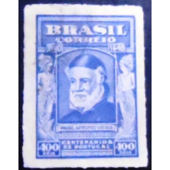 Selo postal do Brasil de 1941 Padre Antonio Vieira U