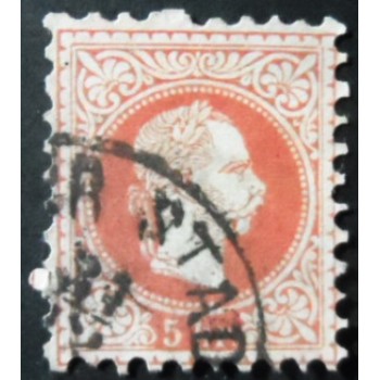 Imagem similar à do selo postal da Áustria de 1867 Franz Joseph