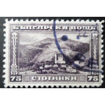 Selo postal da Bulgária de 1921 Monastery in Shipka-pass