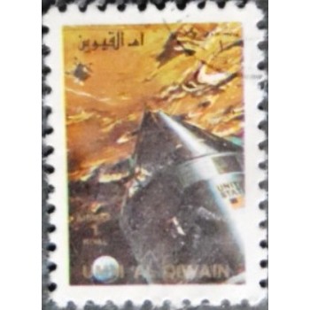 Selo postal de Umm Al Qwain de 1972 Spacecrafts