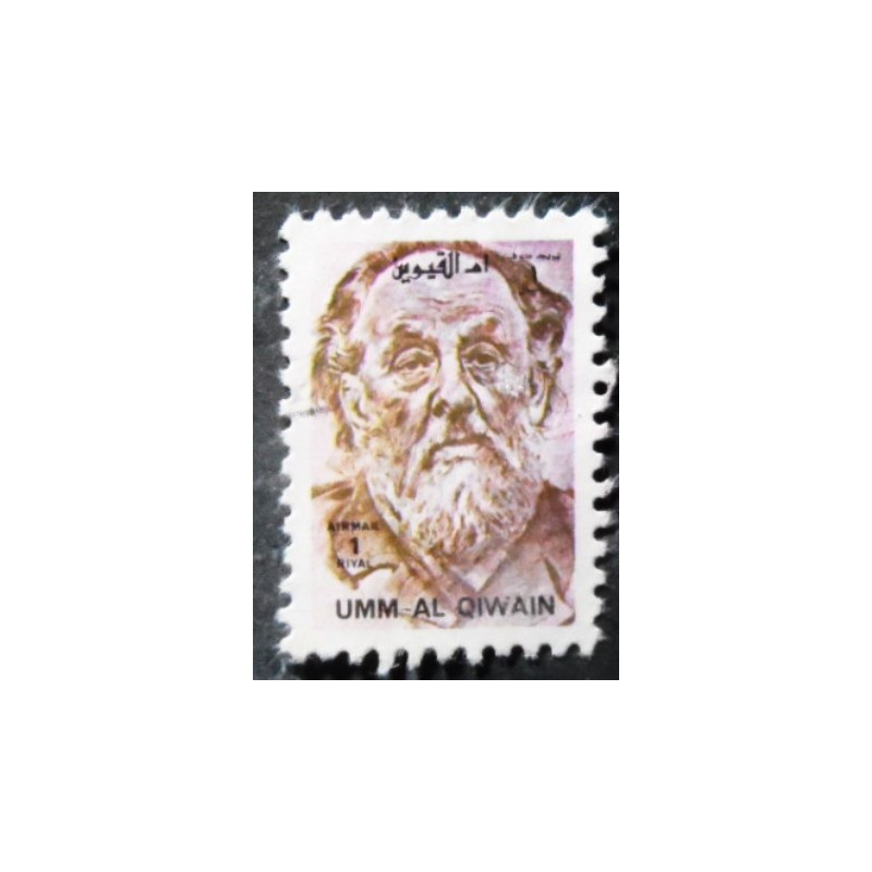 Selo postal de Umm Al Qwain de 1972 Konstantin Tsiolkovsky