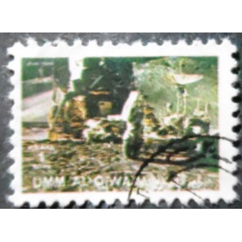 Selo postal de Umm Al Qwain de 1972 Space 1