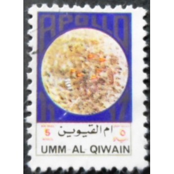 Selo postal de Umm Al Qwain de 1972 Apollo 11-17