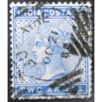 Selo postal da Índia de 1882 Queen Victoria 2