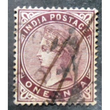 Selo postal da Índia de 1882 Queen Victoria 1