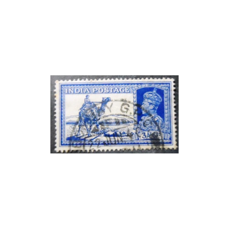 Selo postal da Índia de 1937 Dak Camel