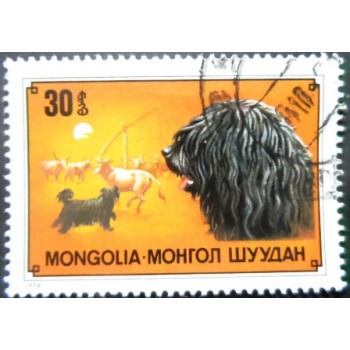 Selo postal da Mongólia de 1978 Puli MCC