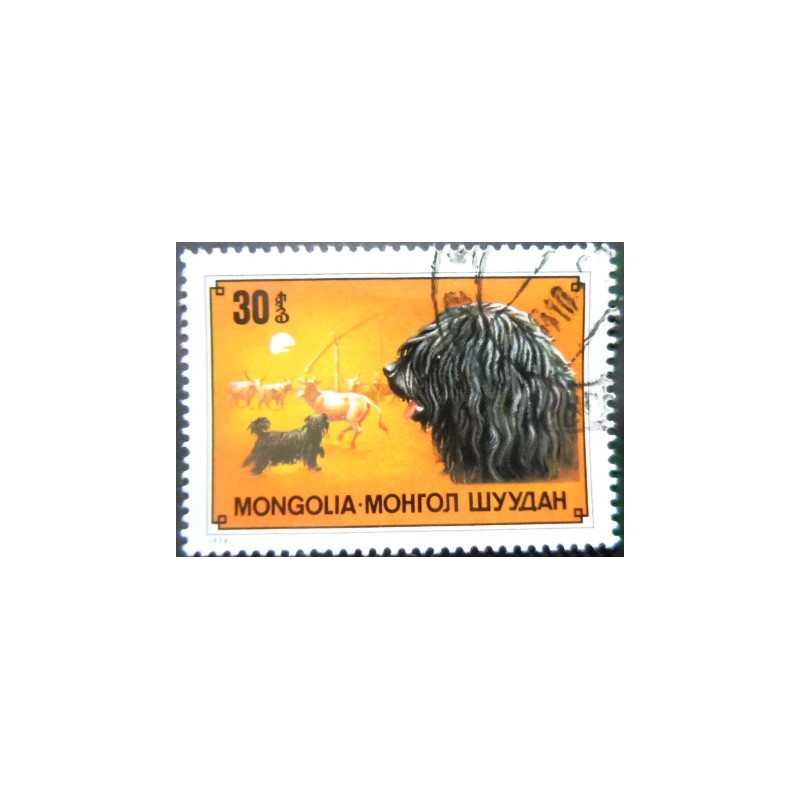 Selo postal da Mongólia de 1978 Puli MCC