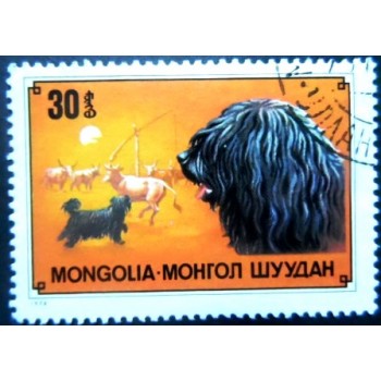 Selo postal comemorativo da Mongólia de 1978 Puli U