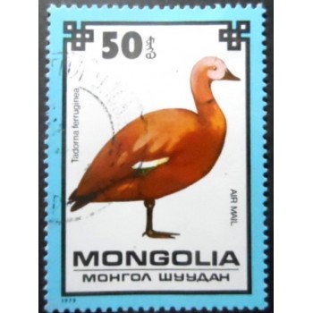 Selo postal da Mongólia de 1979 Ruddy Shelduck NCC