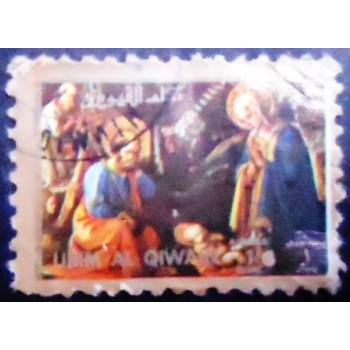 Selo postal de Umm al Qaywayn de 1972 Holy Virgin 1