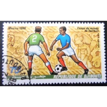 Selo postal de Djibouti de 1986 Players