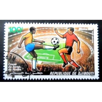 Selo postal de Djibouti de 1986 Players Stadium