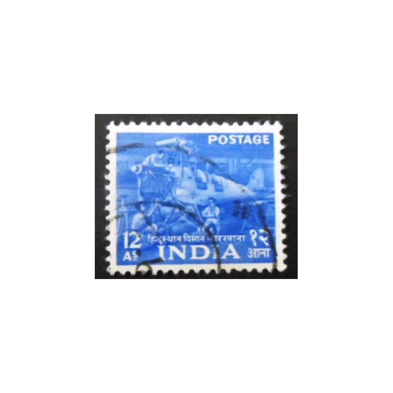 Imagem similar á do selo postal da Índia de 1955 Hindustan Aircraft Factory