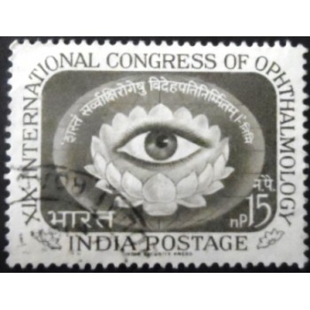 Selo postal da Índia de 1962 International Ophthalmology Congress