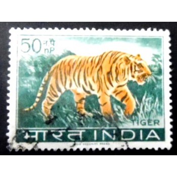 Selo postal da Índia de 1963 Tiger