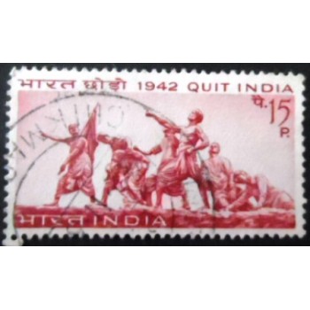 Selo postal da Índia de 1967 Quit India Movement