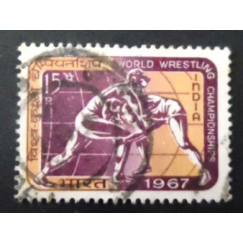 Selo postal da Índia de 1967 World Wrestling Championships